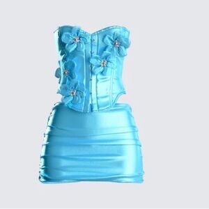 Blue Top and skirt set